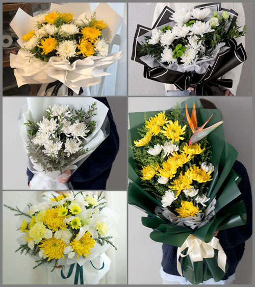 广东梅州市五华县河东镇苑堂村白事花束代送